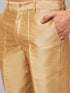 Vastramay Men's Navy Blue Indo Western Set